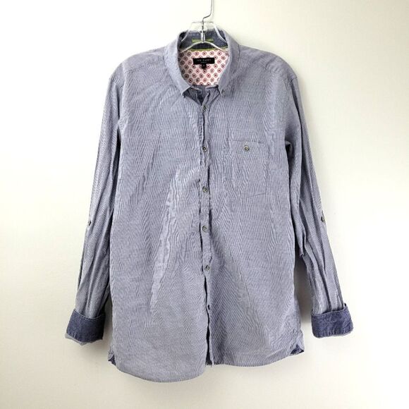 TED BAKER lightweight chambray button down - Picture 1 of 8